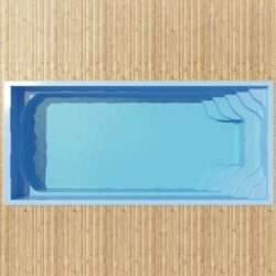 Lasikuitu-uima-allas Julia 6,5 m x 3,2 m x 1,55 m